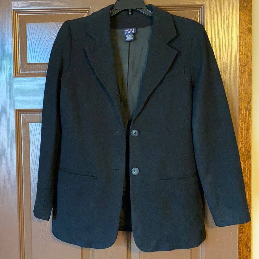Black wool blazer size 6